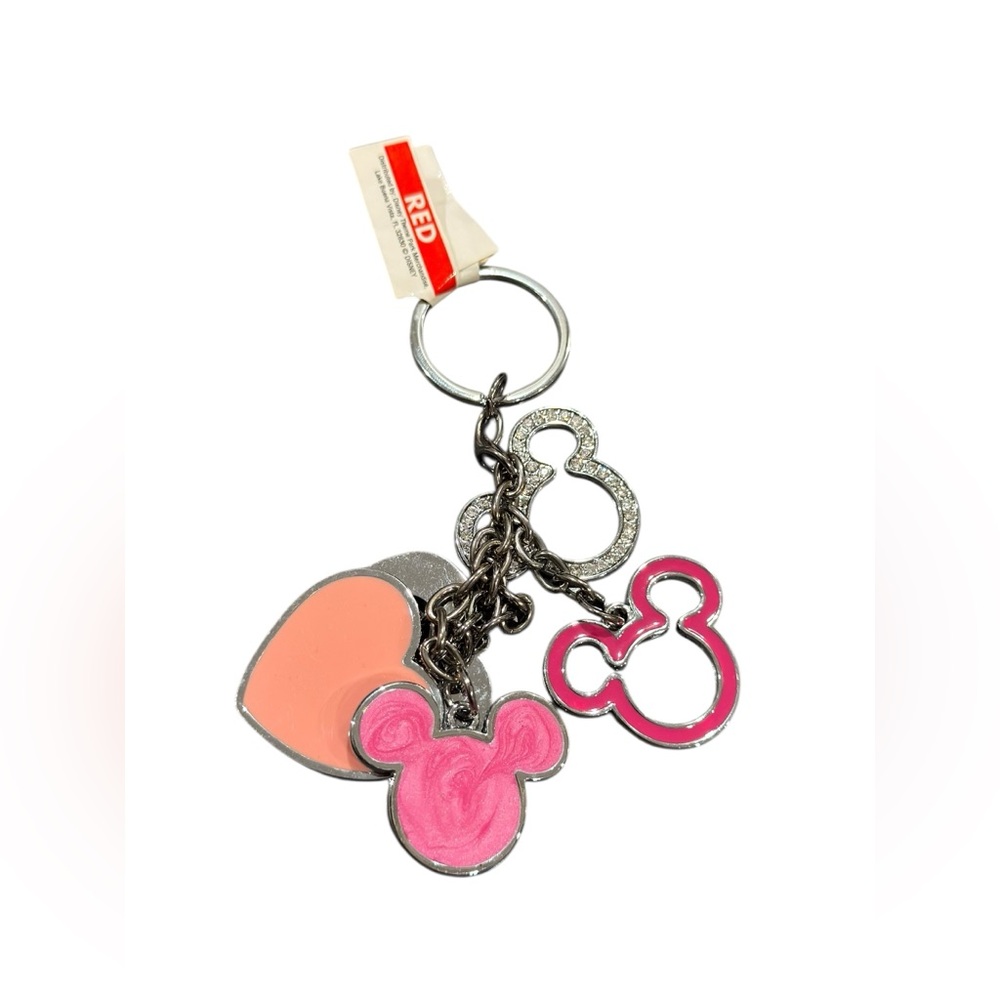 NWT‎ Pink and Silver Mickey Mouse Keychain